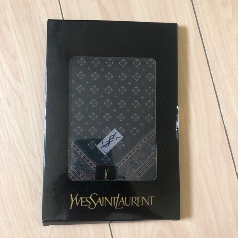 New in box Yves Saint Laurent YSL Pocket Square Handkerchief Scarf Vintage